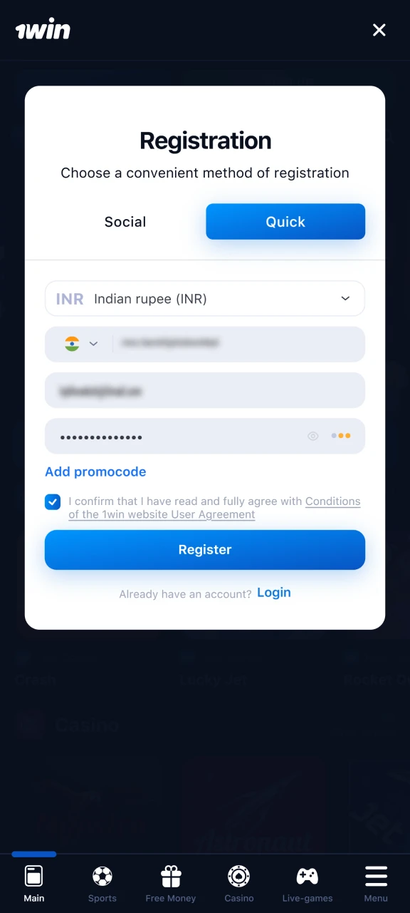 Create an account and confirm your identity with official documents to complete the verification process.